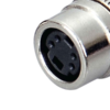 MX 4 Pin Mini Din Connector Chassis Type With Nut MX-2530 - Image 2