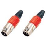 MX XLR 4 Pin Mic Connector Fancy Type MX-2150 (Pack of 2) ITGLOBAL