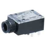 MX 6.35 9P Mono Female Socket PCB Mounting MX-2307