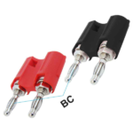 MX Dual Banana Plug with Nut & Retractable 4mm Banana Socket - Beryllium Copper MX-2830 ITGLOBAL