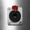 MX Stainless Steel 1/4 Inch 6.35mm Plug Socket Panel Wall Plate 1 Way Mono Socket Locking Type 86mm X 86mm MX-4007 - Image 3