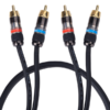 MX 2 RCA Plug To 2 RCA Plug Cord With OFC Heavy Duty Cable – 1.5 Meters MX-2135 - Image 3