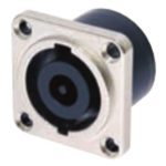 MX 8 Pin 4 Pole Speakon Panel Mount – 4 Pole Audio Speaker Jack Twist Lock Compatible With Neutrik And MX Speakons Rectangle Shape MX-3133A