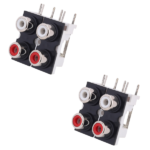 MX RCA Female Connectors Ideal For Audio Subwoofer Speaker Home Theater Etc MX-324A (Pack of 2 Pcs)
