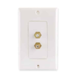 MX 2 Way RCA Female Face Plate 114 X 70 MM MX-3291 ITGLOBAL