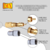 MX RCA Male Connector – Full Metal Gold Plated – Suitable for 10mm Cable – Press & Lock Mechanism MX-2215 - Image 4