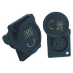 MX 3 Pin Mic Female Connector XLR Panel Mounting With Dust Protection Cover MX-4170
