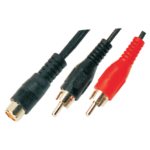 MX RCA Socket To MX 2 RCA Plug Cord MX-1061