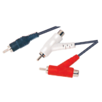 MX RCA Plug To MX 2 RCA Plug + MX 2 RCA Socket Cord MX-1063