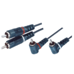 MX 2 RCA Plug Straight To MX 2 RCA Plug (Right Angle) Cord MX-1123