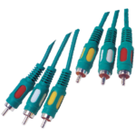 MX 3 RCA Plug To MX 3 RCA Plug Cord (Dual Link) Gold Plated MX-1206