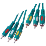 MX 3 RCA Plug To MX 3 RCA Plug Cord (Dual Link) Gold Plated MX-1207
