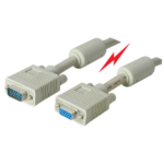 MX VGA Cable - MX HDDB 15P Male To HDDB 15P Female With Ferrite Core (3+8) RGB SVGA Monitor Cable MX-2080