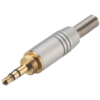 MX EP Stereo Male 3.5mm Full Metal with Spring Gold-Plated Lock Type for MX3904 Connector MX-3903