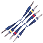 MX 4 X 6.35 MM P-38 Mono Plug To 4 X 6.35 MM P-38 Mono Plug Cord Heavy Duty MX-2236