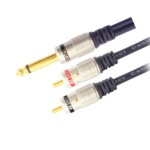 MX 6.35 MM P-38 Mono Male To 2 RCA Male Cord MX-2967