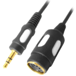 MX EP Stereo Male 3.5 MM To 5 Pin Din Female Cord MX-2977