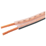 MX Transparent Speaker Cable 100 Mtr Roll 22 AWG 0.5 MM Dia 2.3 X 4.6 MM MX-3089