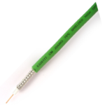 MX SDI RG-59 [(1/0.8ofc+fpe, Id:3.7+al+b16/7/0. 12tc+PVC] 1c OD 6.0 MM Matt Green 100 Mtr Roll MX-3116