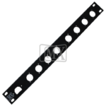 MX Studio Plate 1 X 8 Way + 1 Ac Socket Size 486 X 50 Mm – Pro Audio Stage Plate MX-3151D