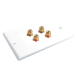 MX 4 Way RCA Female – Face Plate ( 114 X 70 Mm ) MX-3293