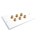MX 6 Way RCA Female – Face Plate ( 114 X 70 MM ) MX-3294