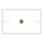 MX 1 Way 4mm Banana Female / Banana Female Face Plate ( 114 X 70 MM ) MX-3296