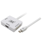 MX Mini Display Port Male To HDMI Female + VGA Female + DVI Female (24+5) Adaptor MX-3569