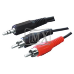 MX EP Stereo Plug 3.5 MM To MX 2 RCA Plug Cord MX-560