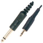MX 6.35 MM P-38 Mono Plug To EP Plug 3.5 MM Cord 1.5 Meters MX-640
