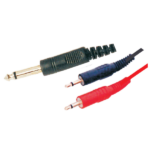 MX 6.35 MM P-38 Mono Plug To 2 EP Plug 3.5 MM Cord 1.5 Meters MX-642