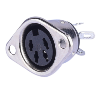 MX 4 Pin Din Metal Connector MX-123