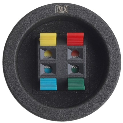 MX 4 Way Speaker Terminal Round Mini MX-1485A