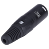 MX XLR 3 Pin Mic Male Connector XLR With Number Mark Black Coated MX-3139