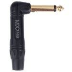 MX 6.35 MM P-38 Mono Male Right Angle Connector -Fully Metal With Gold Plated - Locking Type MX-3999