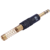 MX 6.35 MM P-38 Stereo Male Connector Full Metal W.S. Black Coated (Gold Plated) For 8.00 MM Cable MX-2568