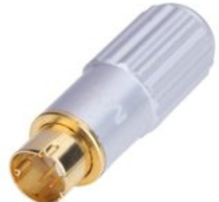 MX 4 Pin Mini Din Male Connector Metal Solder Type (Gold Plated) MX-266