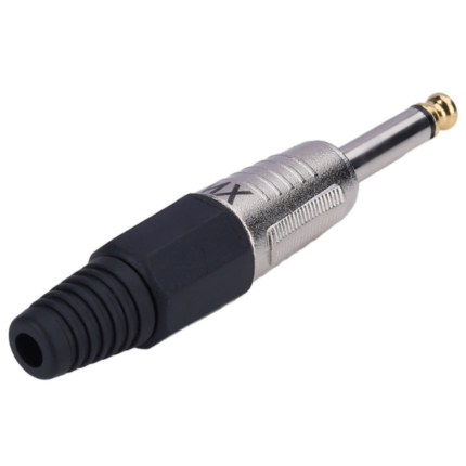 MX 6.35 MM P-38 Mono Male Connector With Golden Tip Heavy Duty MX-1865