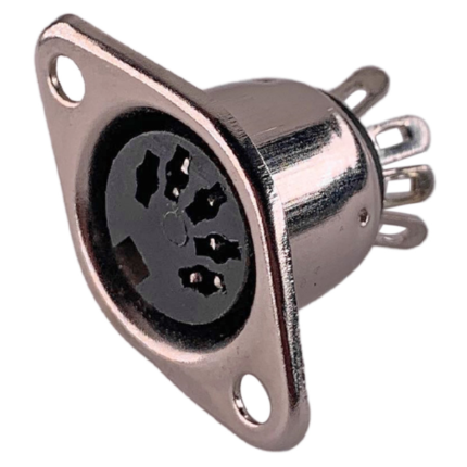 MX 5 Pin Din Socket Connector (Metal) MX-124