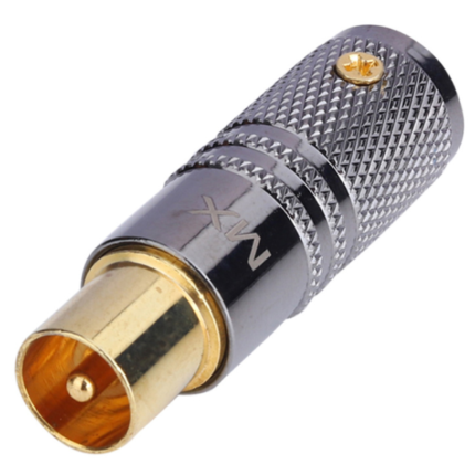 MX RF Male Connector Full Metal With Locking Screw Heavy Duty (Gold Plated) MX-468