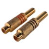 MX RCA Male Connector Full Metal with Spring (Gold Plated) MX-843A