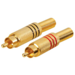 MX RCA Male Connector Full Metal With Spring (Gold Plated) MX-843