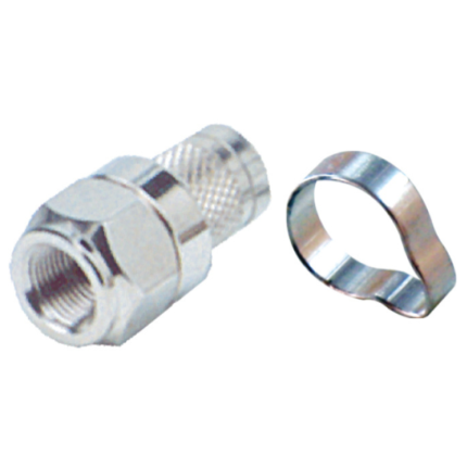 MX F Type Male Plug With Ring For 412 Cable MX-1265