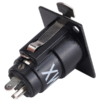 MX XLR 3  Pin Female Connector Panel Mounting Black Coated MX-3141 - Image 2