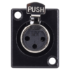 MX XLR 3  Pin Female Connector Panel Mounting Black Coated MX-3141 - Image 3