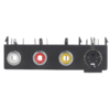 MX 3 Way RCA Female + 4 Pin Mini Din Female Connector MX-1261 - Image 3