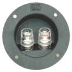 MX 2 Way Army Type Binding Post Speaker Terminal Round Touch Proof (F.M.) (H.D.) 10 Amps. ( 75 X 45.6 mm) MX-3352