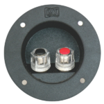 MX 2 Way Army Type Binding Post Speaker Terminal Round Touch Proof (F.M.) (H.D.) 10 Amps. ( 75 X 45.6 mm ) MX-3353