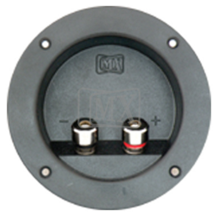 MX 2 Way Army Type Binding Post Speaker Terminal Round Metal Connector ( H.D. ) 15 Amps. ( 105 X 72 mm ) MX-3354