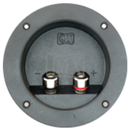 MX 2 Way Army Type Binding Post Speaker Terminal Round Metal Connector ( H.D. ) 15 Amps. ( 75 X 45.6 mm ) MX-3355